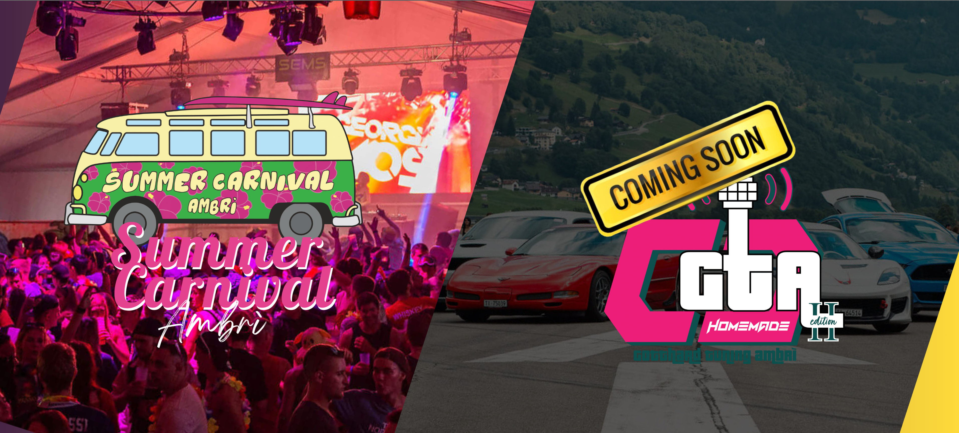 Home page del sito Summer Carnival e Tuning Day